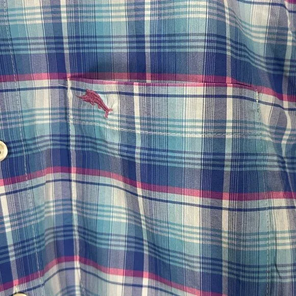 Tommy Bahama Mens Shirt Siesta Key Beach Glass Sun Protection Wicking Pocket NEW - Picture 4 of 11